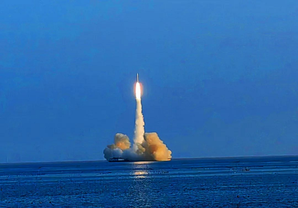 “中国民权双拥号”卫星在黄海发射成功